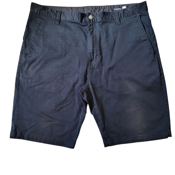 Volcom True-To-This Shorts Men's Black Size 38 Inseam 10" - Picture 1 of 6